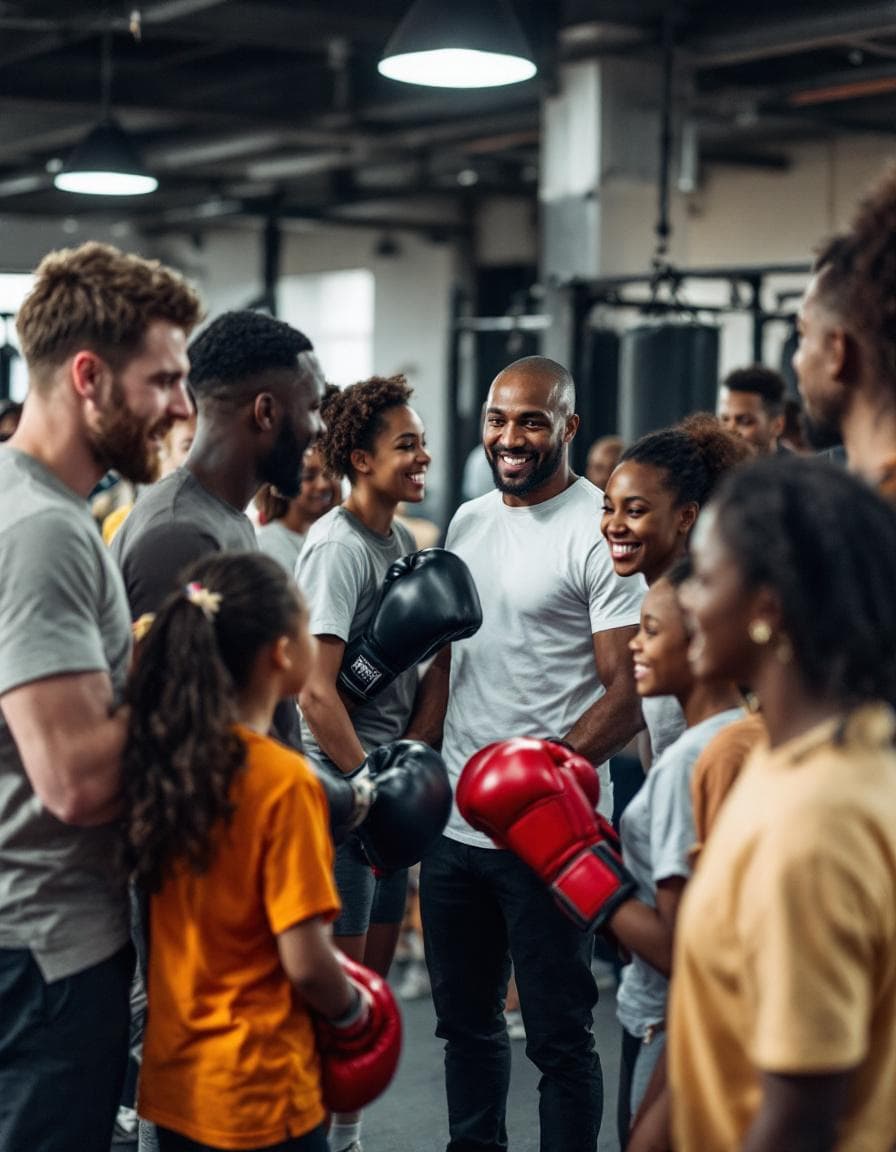 Community boxing event at Noxcuse Boxing