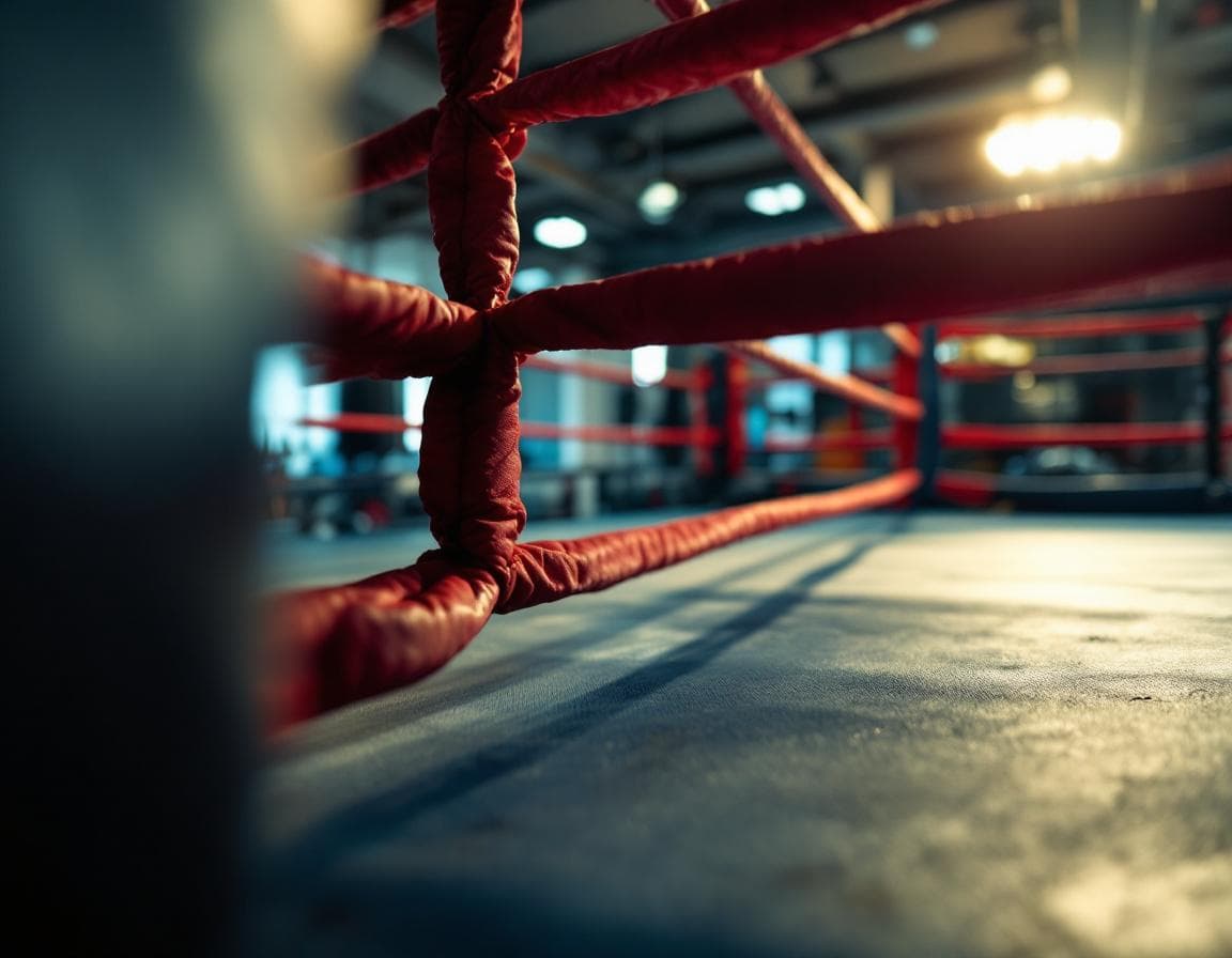 Professional boxing ring