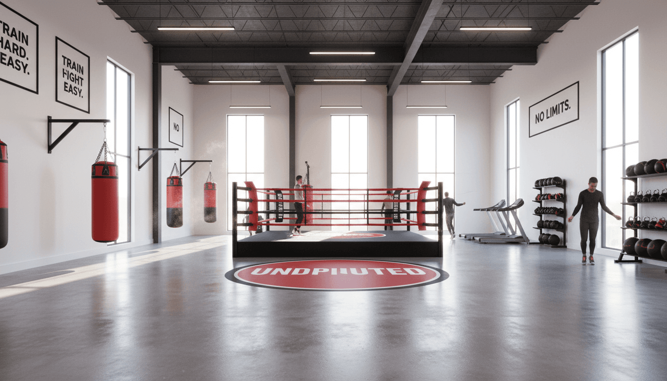 Noxcuse Boxing gym interior with training equipment