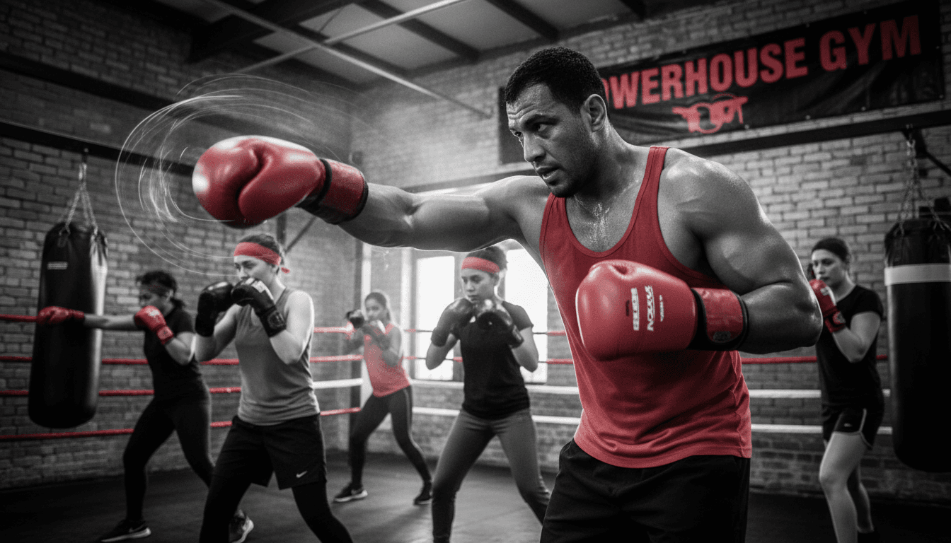 Boxing class in session at Noxcuse Boxing