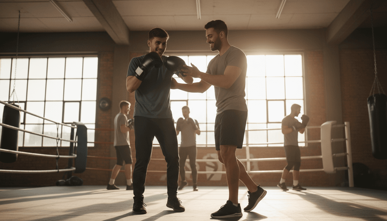 Person starting their boxing journey at Noxcuse Boxing